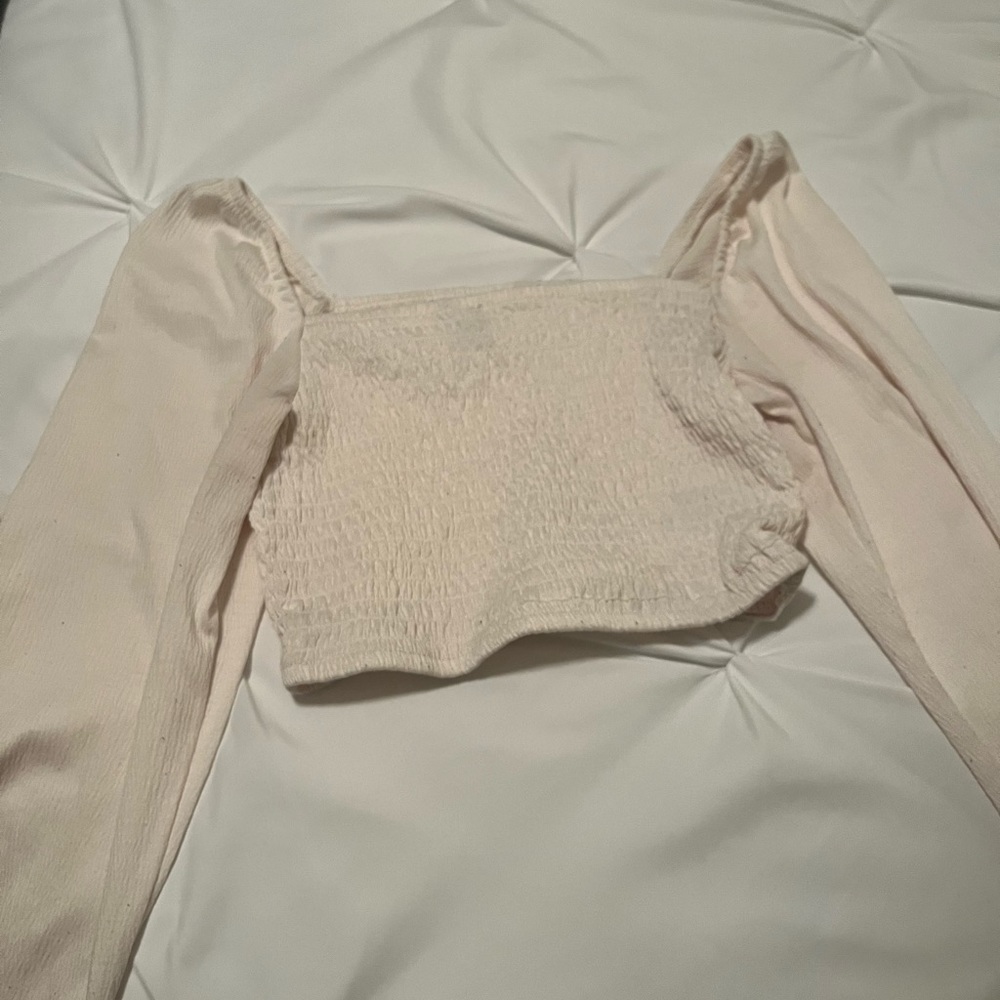 Divided Cropped Shirt
